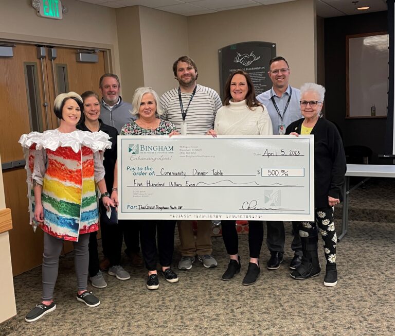 Bingham Healthcare Foundation Donation